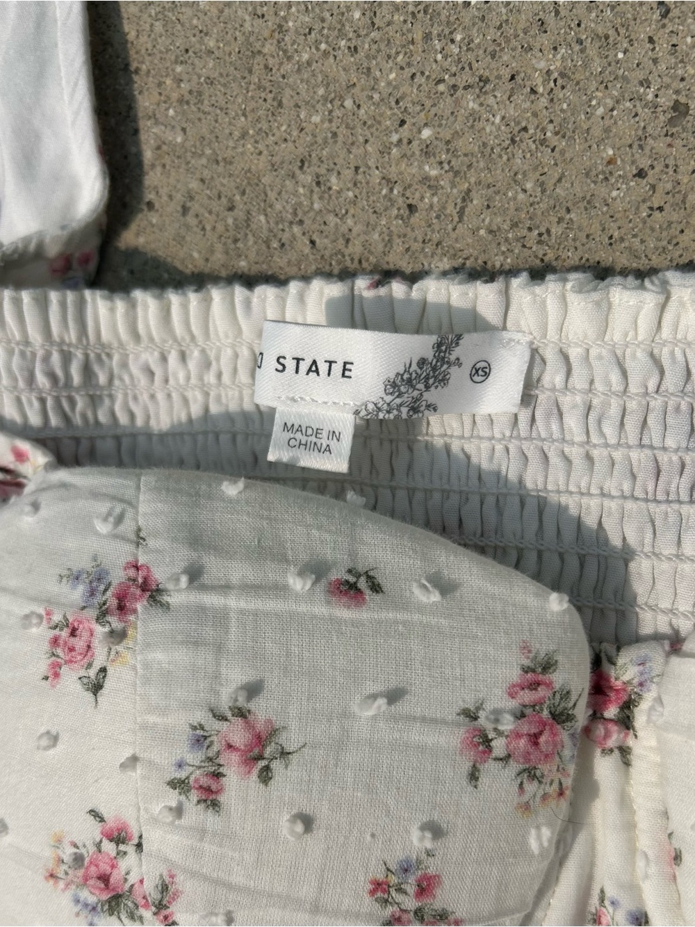 Altar'd State White and Pink Floral Mini Dress - Picture 4 of 5
